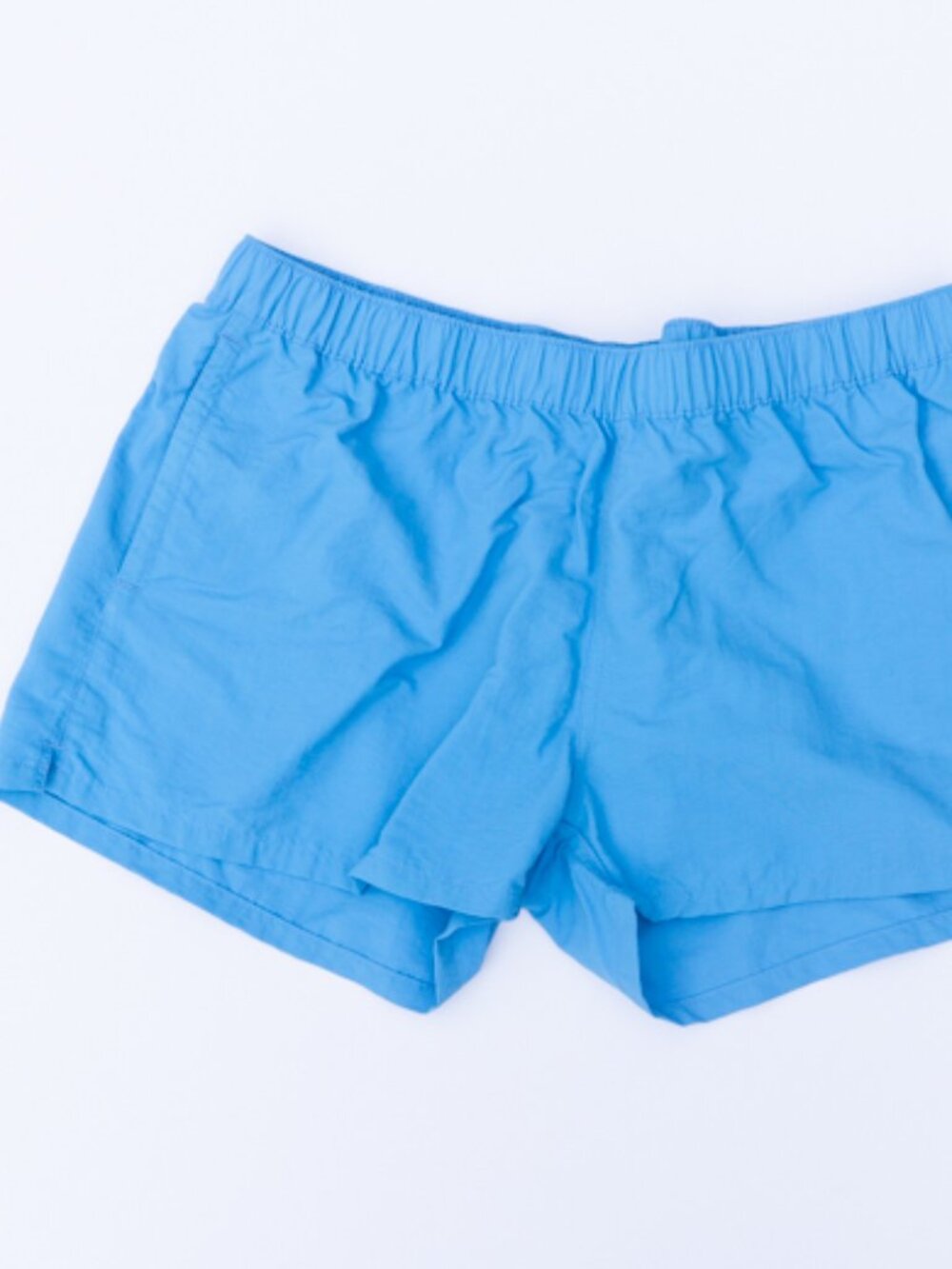 Patagonia Barely Baggies Bright Blue Shorts 100% Nylon XL NWOT - Picture 2 of 7